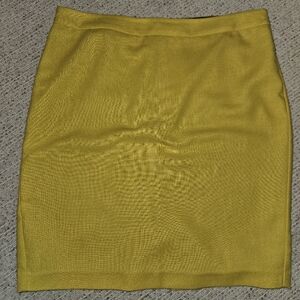 Cabi Yellow Pencil Skirt